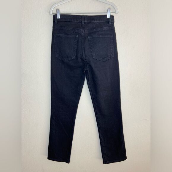 Reformation Cynthia Black Jeans High Rise Straight Leg Size 27 - Picture 9 of 11